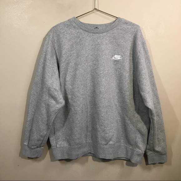 Nike Other - Nike Basic Gray Pullover Crewneck Sweatshirt